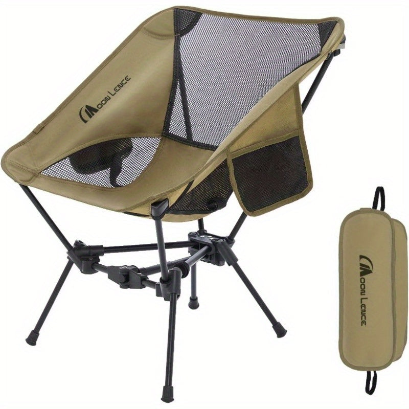 Ultralight 4th Generation Moon Lence Camping Chair - Compact, Foldable Aluminum Frame with Oxford Fabric for Hiking, Mountaineering, Beach