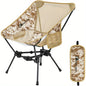 Ultralight 4th Generation Moon Lence Camping Chair - Compact, Foldable Aluminum Frame with Oxford Fabric for Hiking, Mountaineering, Beach