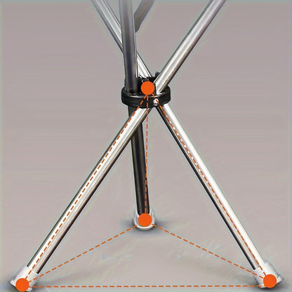 Lightweight Aluminum Folding Stick Chair - Square Outdoor Leisure Stool for Elderly & Hiking