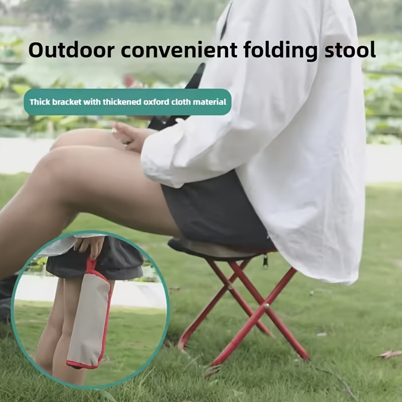 Portable Folding Stool Portable 1pc Folding Stool | Pen Bag Mini Hammock Multi-Function Handbag Chair for Outdoor Camping Fishing