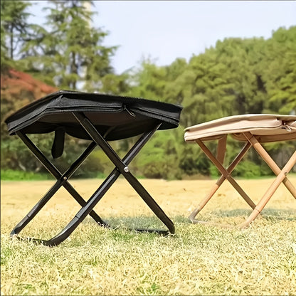Portable Camping Chair Compact Lightweight Portable Outdoor Camping Chair | Durable Folding Stool with Zippered Storage Bag, Supports up to 265 lbs, Ideal for Camping, Fishing, Hiking, Boating, or Outdoor Concerts