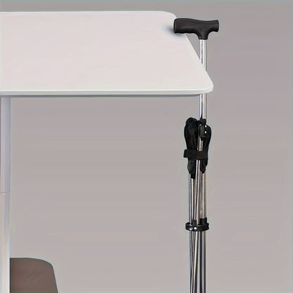 Lightweight Aluminum Folding Stick Chair - Square Outdoor Leisure Stool for Elderly & Hiking