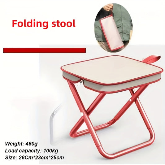 Portable Folding Stool Portable 1pc Folding Stool | Pen Bag Mini Hammock Multi-Function Handbag Chair for Outdoor Camping Fishing