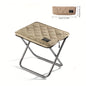 URBANWAVE Portable Folding Stool - Lightweight Aluminum Alloy Square Chair with Quilted Design, Ideal for Camping, Picnics, and Travel, Includes Carrying Bag, Outdoor Seating | Stylish Seating | Aluminum Frame Chair, Stool Seating